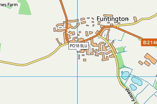 PO18 9LU map - OS VectorMap District (Ordnance Survey)