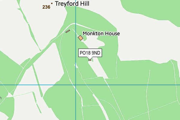 PO18 9ND map - OS VectorMap District (Ordnance Survey)