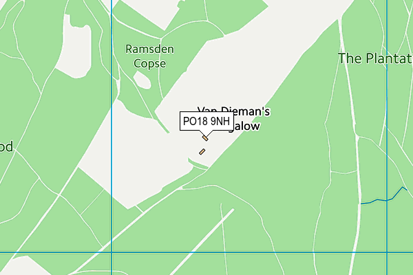 PO18 9NH map - OS VectorMap District (Ordnance Survey)