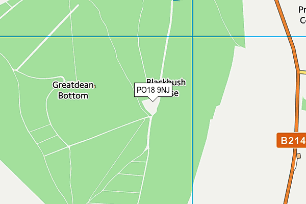 PO18 9NJ map - OS VectorMap District (Ordnance Survey)