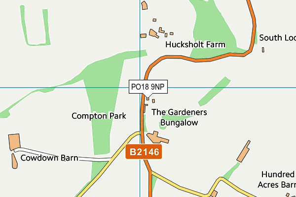 PO18 9NP map - OS VectorMap District (Ordnance Survey)