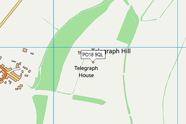 PO18 9QL map - OS VectorMap District (Ordnance Survey)