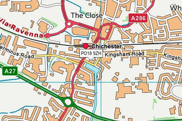 PO18 9ZH map - OS VectorMap District (Ordnance Survey)