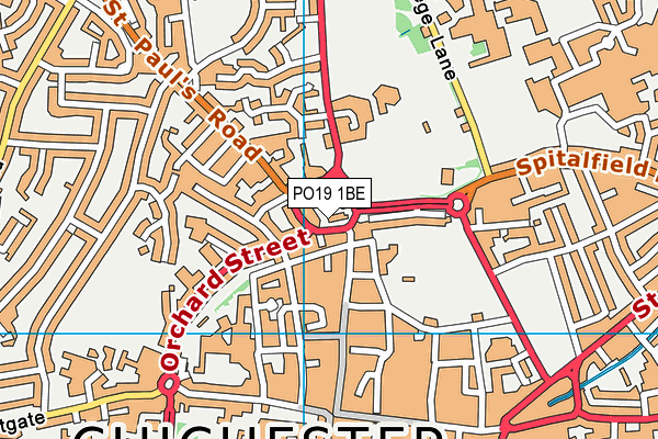 Map of WESTGATE PROPERTIES (CHICHESTER) LIMITED at district scale