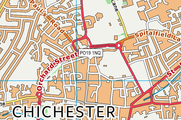 Map of FRESH BARBER CHICHESTER LTD at district scale