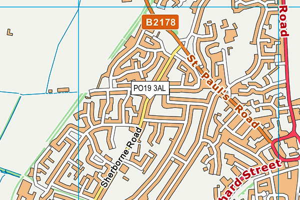 PO19 3AL map - OS VectorMap District (Ordnance Survey)