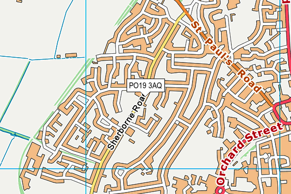 PO19 3AQ map - OS VectorMap District (Ordnance Survey)