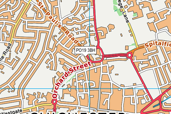 PO19 3BH map - OS VectorMap District (Ordnance Survey)