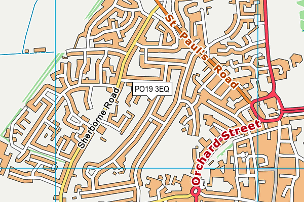 PO19 3EQ map - OS VectorMap District (Ordnance Survey)