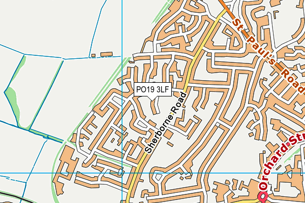 PO19 3LF map - OS VectorMap District (Ordnance Survey)