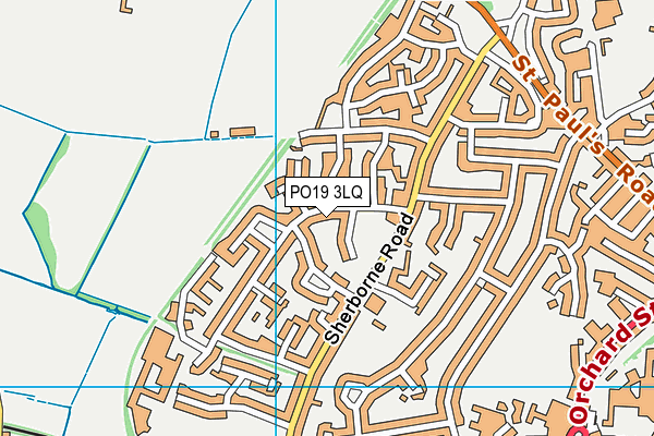 PO19 3LQ map - OS VectorMap District (Ordnance Survey)