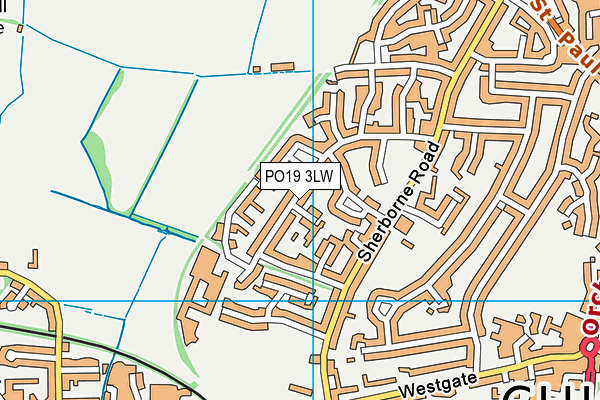 PO19 3LW map - OS VectorMap District (Ordnance Survey)