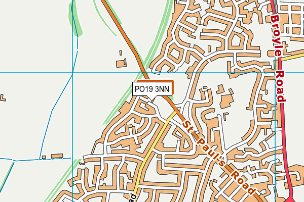 PO19 3NN map - OS VectorMap District (Ordnance Survey)