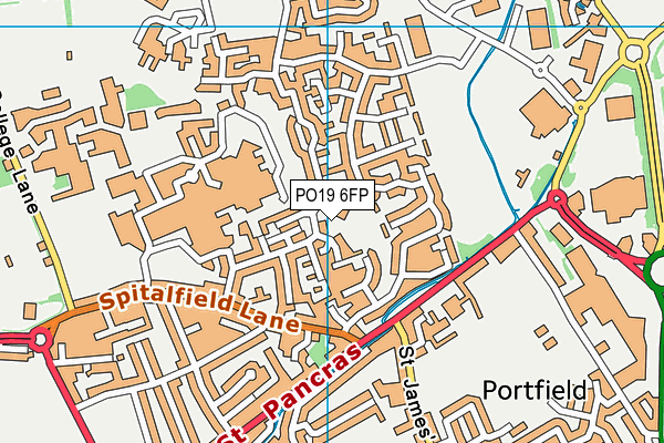 PO19 6FP map - OS VectorMap District (Ordnance Survey)