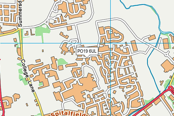 PO19 6UL map - OS VectorMap District (Ordnance Survey)