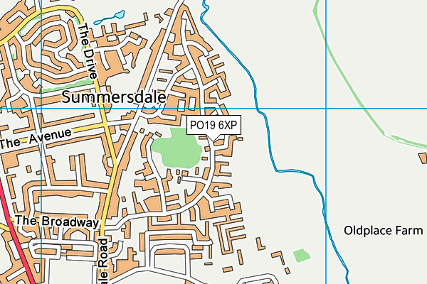 PO19 6XP map - OS VectorMap District (Ordnance Survey)