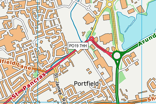 PO19 7HH map - OS VectorMap District (Ordnance Survey)