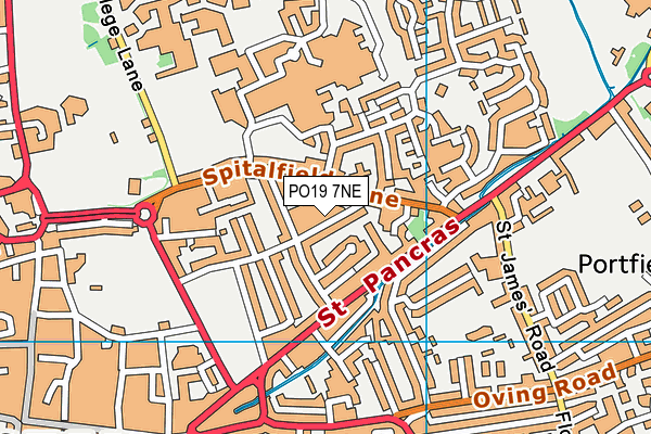 PO19 7NE map - OS VectorMap District (Ordnance Survey)