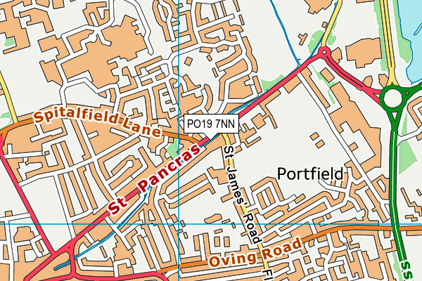 PO19 7NN map - OS VectorMap District (Ordnance Survey)