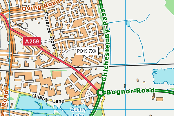 PO19 7XX map - OS VectorMap District (Ordnance Survey)