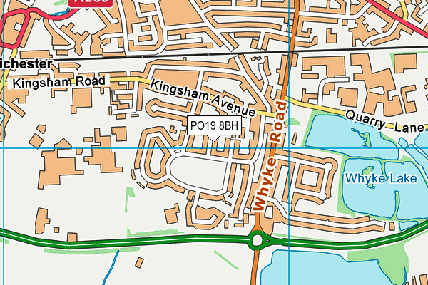 PO19 8BH map - OS VectorMap District (Ordnance Survey)