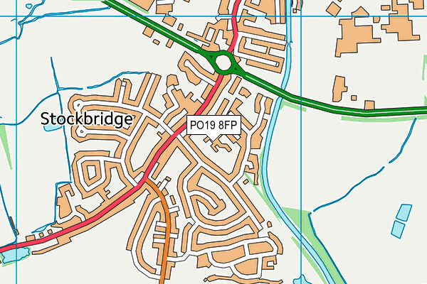 PO19 8FP map - OS VectorMap District (Ordnance Survey)