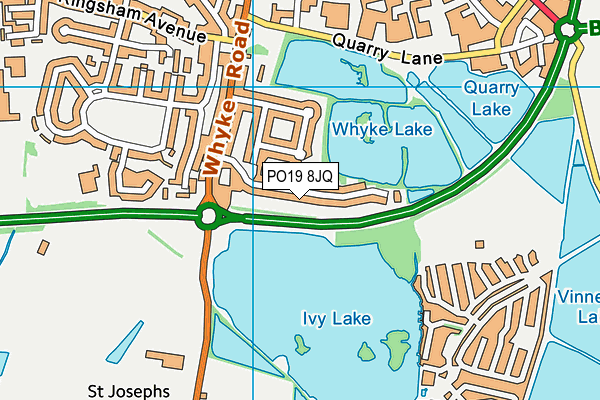 PO19 8JQ map - OS VectorMap District (Ordnance Survey)