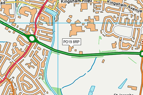 PO19 8RP map - OS VectorMap District (Ordnance Survey)