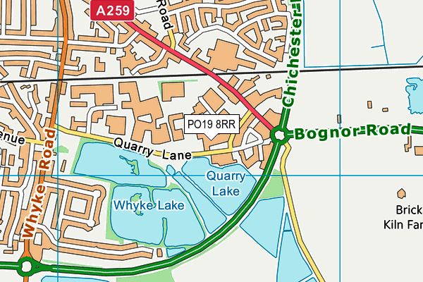 PO19 8RR map - OS VectorMap District (Ordnance Survey)