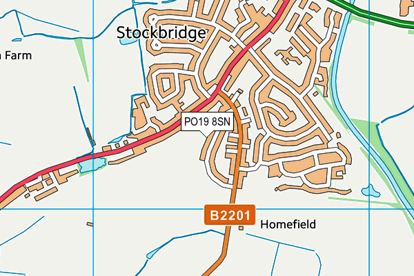 PO19 8SN map - OS VectorMap District (Ordnance Survey)