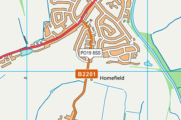 PO19 8SS map - OS VectorMap District (Ordnance Survey)