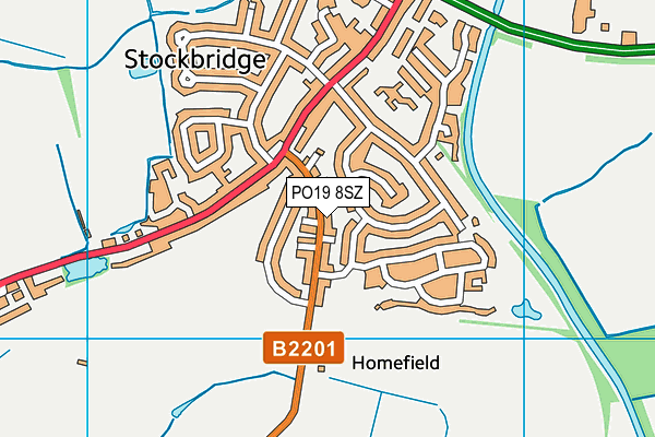 PO19 8SZ map - OS VectorMap District (Ordnance Survey)