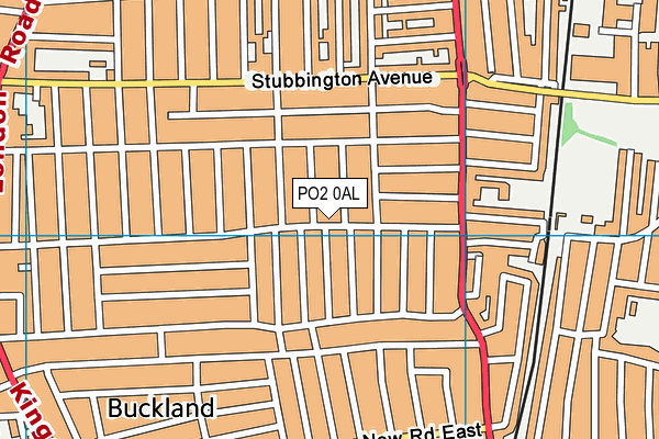 PO2 0AL map - OS VectorMap District (Ordnance Survey)