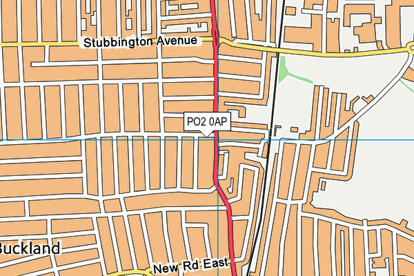 PO2 0AP map - OS VectorMap District (Ordnance Survey)