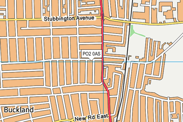 PO2 0AS map - OS VectorMap District (Ordnance Survey)