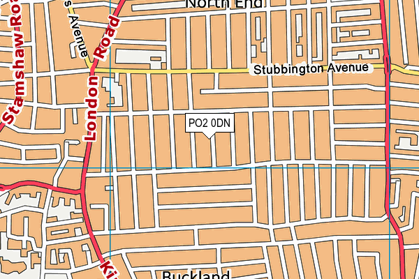 PO2 0DN map - OS VectorMap District (Ordnance Survey)