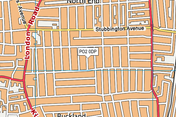 PO2 0DP map - OS VectorMap District (Ordnance Survey)