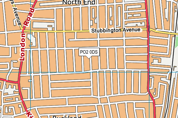 PO2 0DS map - OS VectorMap District (Ordnance Survey)