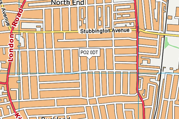 PO2 0DT map - OS VectorMap District (Ordnance Survey)