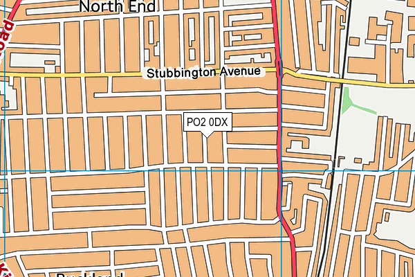 PO2 0DX map - OS VectorMap District (Ordnance Survey)