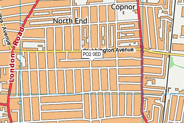 PO2 0ED map - OS VectorMap District (Ordnance Survey)