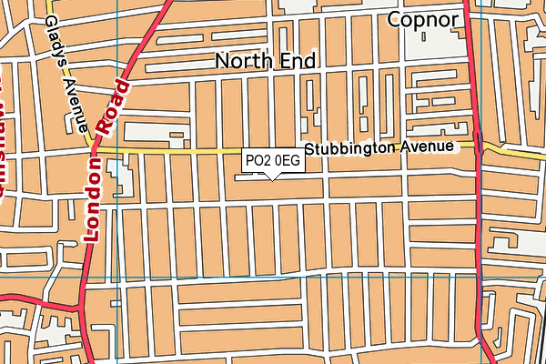 PO2 0EG map - OS VectorMap District (Ordnance Survey)