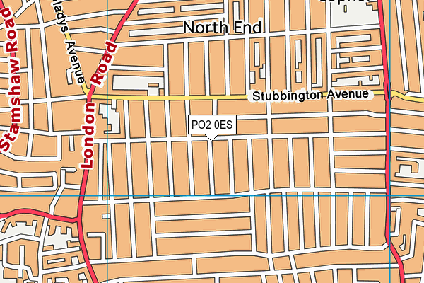 PO2 0ES map - OS VectorMap District (Ordnance Survey)