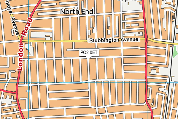 PO2 0ET map - OS VectorMap District (Ordnance Survey)