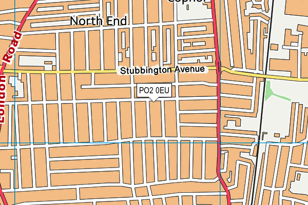 PO2 0EU map - OS VectorMap District (Ordnance Survey)