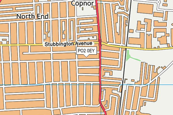 PO2 0EY map - OS VectorMap District (Ordnance Survey)