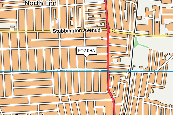 PO2 0HA map - OS VectorMap District (Ordnance Survey)