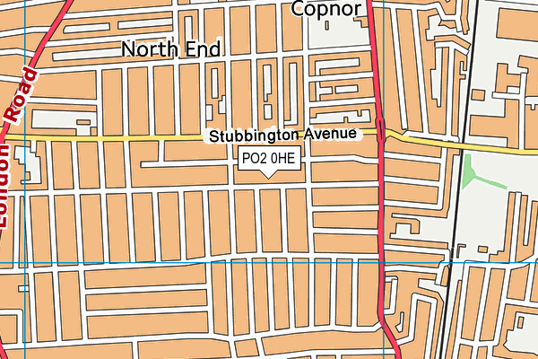 PO2 0HE map - OS VectorMap District (Ordnance Survey)