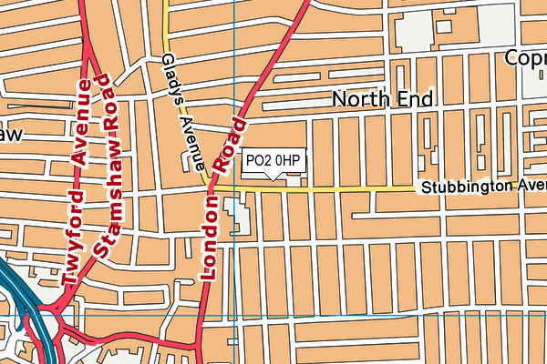 PO2 0HP map - OS VectorMap District (Ordnance Survey)