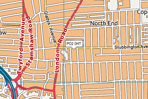 PO2 0HT map - OS VectorMap District (Ordnance Survey)